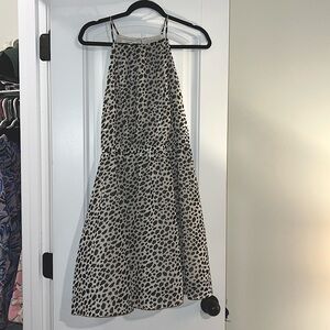 Dalmatian/White & Black Cheetah print sun dress